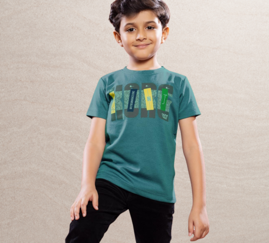 Teal Modern Abstract Graphic Tee