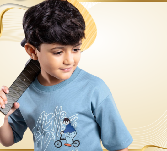 Boys Blue Graphic T-Shirt