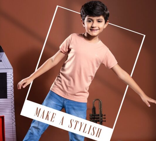 SoftBlush Everyday Comfort Tee - 1-2 Yrs, Peach