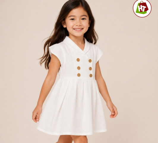 Girls' Glitter Party Dress with Bow | Sleeveless Fit & Flare Dress - 2-3 Yrs, White